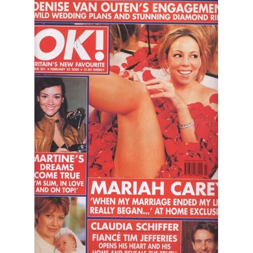 Ok (Edition Uk) / 25-02-2000  N° 201 : Mariah Carey (9p) - Jamiroquai (2p) - David Et Victoria Beckham (3p)