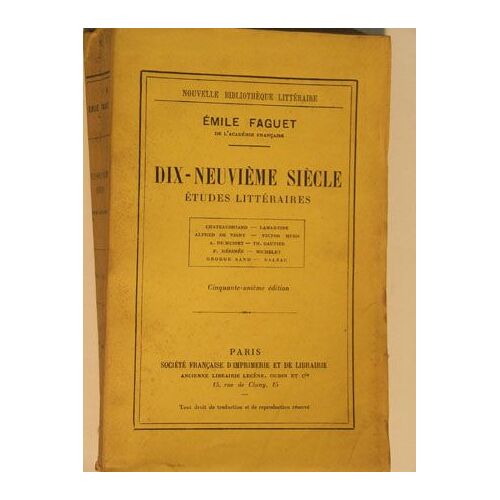 Dix-Neuvième Siècle