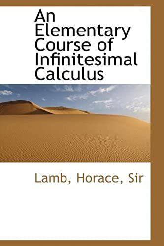 An Elementary Course Of Infinitesimal Calculus