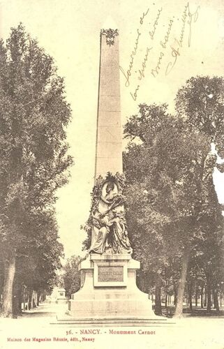 Nancy." Monument Carnot" ( Moselle) 1915