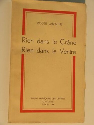 Rien Dans Le Crâne Rien Dans Le Ventre