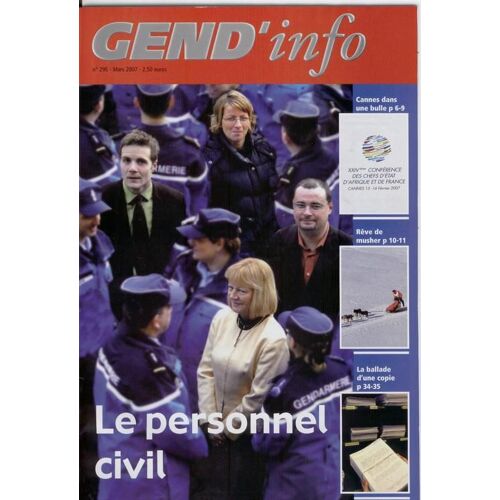 Gend Info  N° 295 : Le Personnel Civil