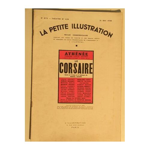 La Petite Illustration N° 872 Théatre N° 439 21 Mai 1938