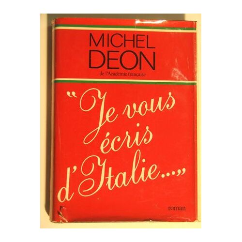 Je Vous Écris D Italie¿