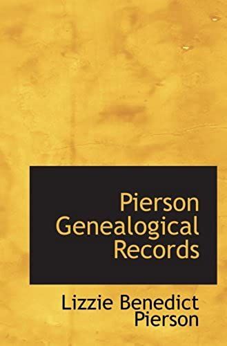 Pierson Genealogical Records