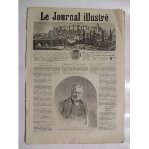 Le Journal Illustre 1865 Chinon  N° 56 : Gravure M.Thiers. Un Coup De Vent,D'apres Turner. Le Dernier Galop Du Carnaval. Le Boeuf Gras. Splendeur Et Misère.Dessin D'edmond Morin