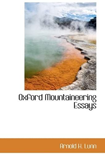 Oxford Mountaineering Essays