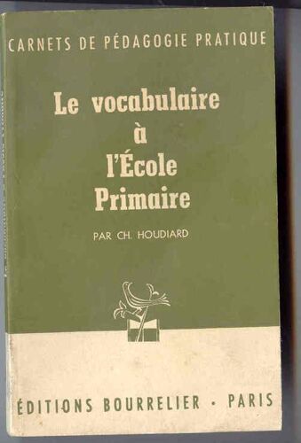 Le Vocabulaire À L'école Primaire