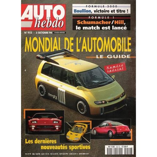 Auto Hebdo - Mondial De L'automobile  N° 952