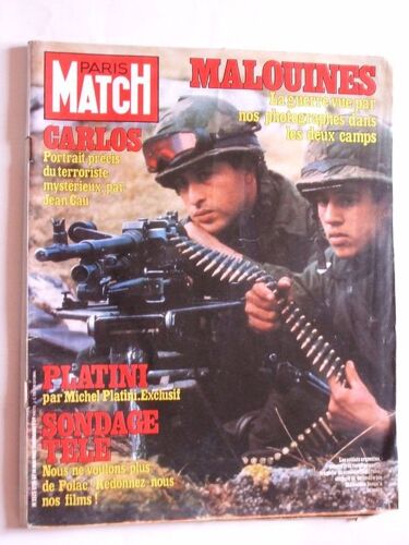 Paris Match  N° 1720 : Malouines. Platini
