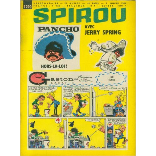 Spirou Hebdo N° 1290 : Pancho Hors-La-Loi Avec Jerry Spring