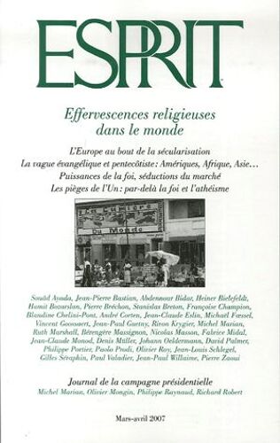 Esprit N° 333, Mars-Avril 2007 - Effervescences Religieuses Dans Le Monde