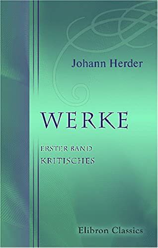 Werke: Erster Band. Kritisches (German Edition)