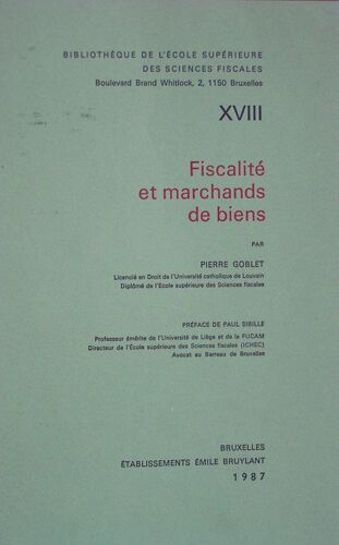 Fiscalité Et Marchands De Biens
