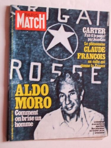 Paris Match  N° 1509 : Aldo Moro. Le Phénomène Claude Francois