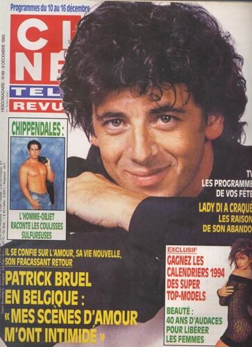Ciné Télé Revue (Edition Belge) / 09-12-1993  N° 49 : Patrick Bruel (3p) - George Michael (1/2p) - Keanu Reeves (4p) - Jean Claude Brialy (2p)