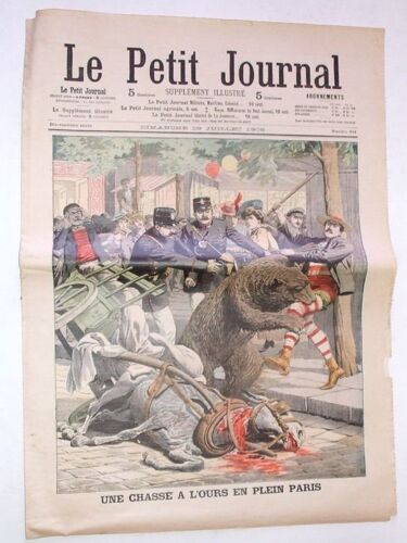 Le Petit Journal  N° 819 : Une Chasse A L'ours En Plein Paris