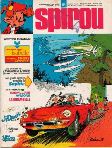 Spirou  N° 1971 : Histoire Complete De Sophie  En 9 Planches / Les Familleureux Par Dimitri / Michel Legrand 4 Pages / Aymone