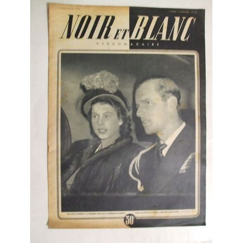 Noir Et Blanc  N° 194 : Un Couple Heureux!La Derniere Sortie De La Princesse Élizabeth Avant De Mettre Au Monde L'heritier D'angleterre