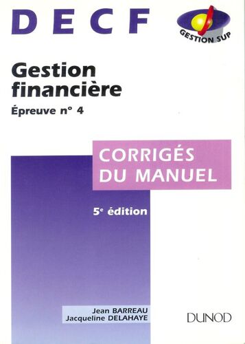 Gestion Financiere - Epreuve N°4