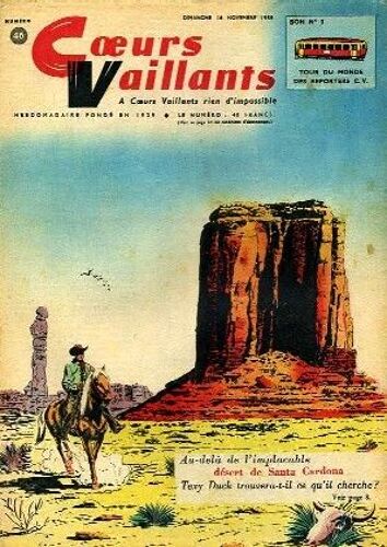 Coeurs Vaillants Du 16/11/1958 - Frégate Renault -  N° 46