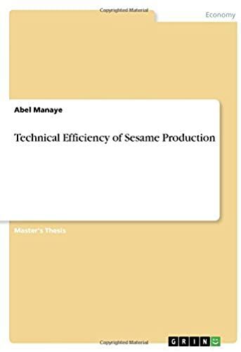 Technical Efficiency Of Sesame Production