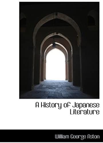 A History Of Japanese Literature