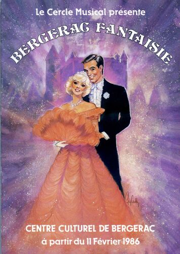 Programmes De La Revue Du Cercle Musical De Bergerac Pour La Revue De 1983 "Bergerac Fantaisie"