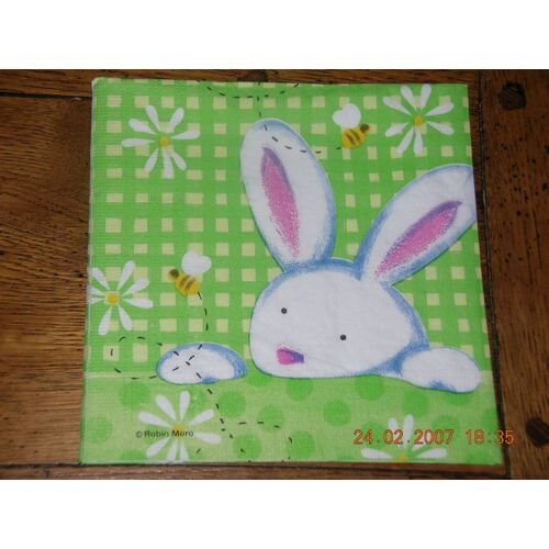 Lot De Serviettes Déco, Lapins