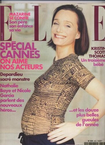 Elle / 08-05-2000  N° 2836 : Nathalie Baye / Nicole Garcia (4p) - Kristin Scott Thomas (6p) - Gerard Depardieu (5p) - Clément Sibony (2p) - Romain Duris (1p) - Stanislas Merhar (1p)