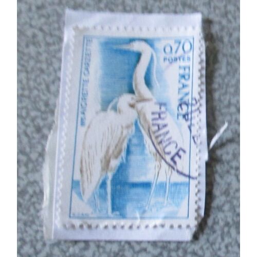 Timbre France 0.70 F - Aigrette Garzette - Groupe Protection De La Nature - Date De Sortie 17/02/1975 - Oblitéré