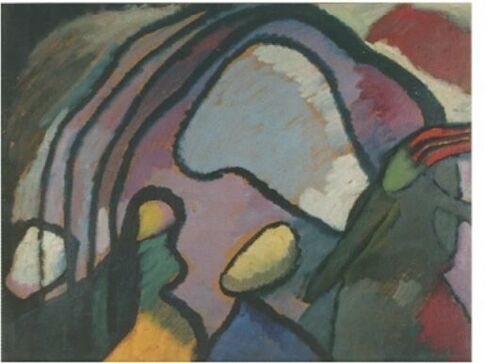 Wassily Kandinski. - " Composition " Vers 1910