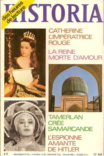 Historia N° 345 : Catherine, L'impératrice Rouge
