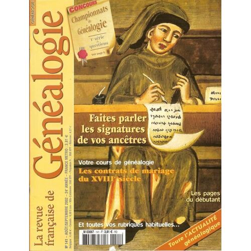 La Revue Française De Généalogie N° 141