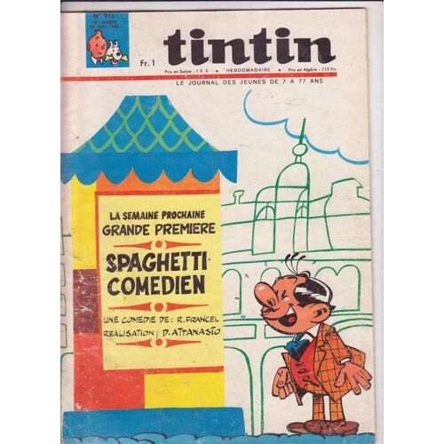 Journal De Tintin  N° 916 : Spaghetti Comedien