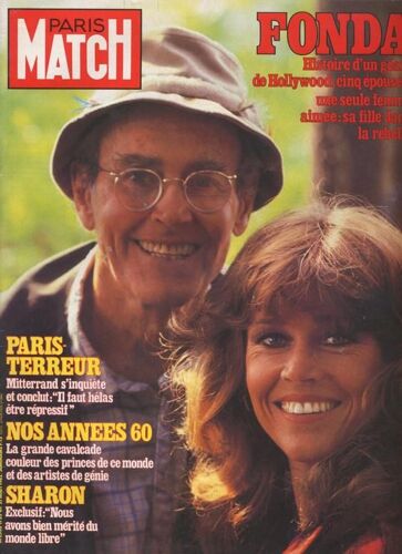 Paris Match / 27-08-1982  N° 1735 : Ursula Andress (4p) - Brigitte Fossey (2p) - Alain Delon (1p) - Henry Fonda (12p)