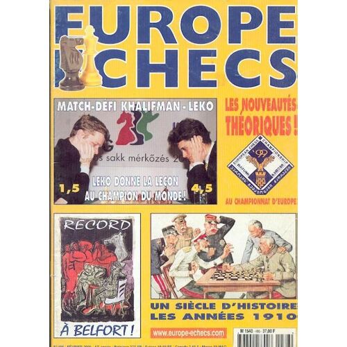Europe Echecs  N° 486 : Match Défi Khalifman-Leko