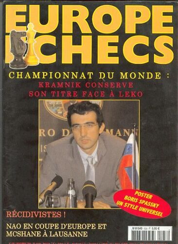 Europe Echecs  N° 538 : Champonnat Du Monde: Kramnik Conserve Son Titre