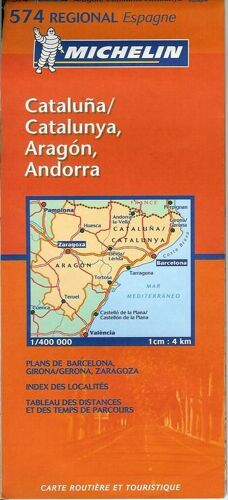 Aragon, Cataluña/Catalunya - 1/400 000