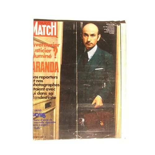 Paris Match N°1221 Du 30 Septembre 1972. Au Sommaire : Affaire Aranda Ouganda Clay B Fossey Décès Montherlant Paul Vi Don Juan & Sophie Popeye La Gallia Cigarette