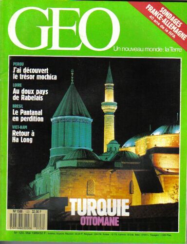 Geo - N° 123 : Turquie Ottomane - Tresor Mochica - Pays De Rabelais - Baie De Ha Long - Pantanal - Annees En Rfa - La Rda