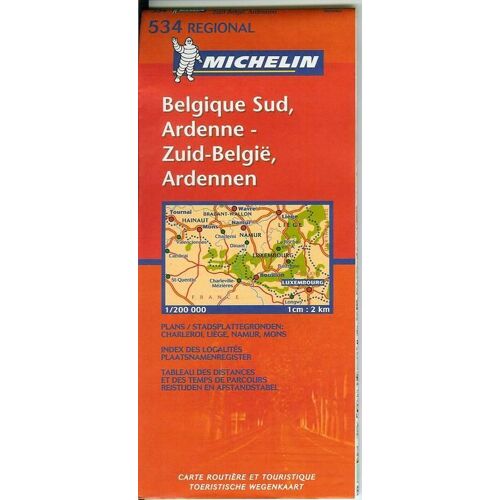 Belgique Sud, Ardenne - Zuid-België, Ardennen - 1/200 000