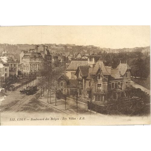 Lyon . " Boulevard Des Belges.Les Villas". Rhone. 1919