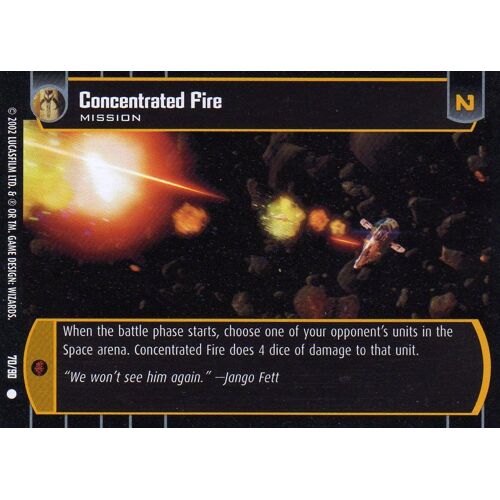 Star Wars Trading Card Game - Concentrated Fire - Vo