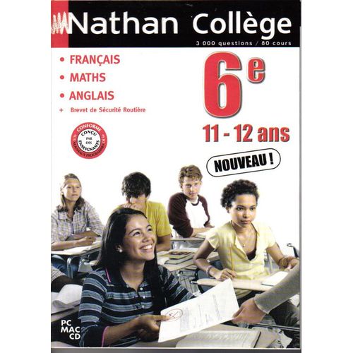 Nathan College - 6eme - Logiciel Français, Maths, Anglais