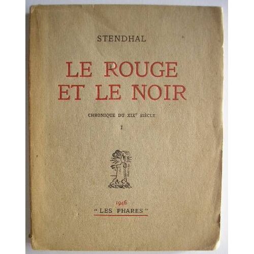 Le Rouge Et Le Noir 2 Vol