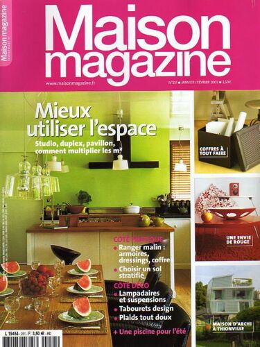 Maison Magazine  N° 251 : Mieux Utiliser L'espace (Studio,Duplex,Pavillon...)