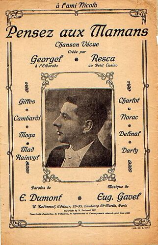 Chanson "Pensez Aux Mamans"  Chanson Vecue Chantee Par Georgel