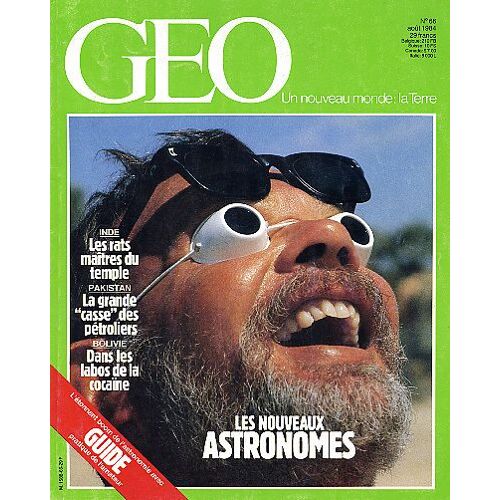 Geo - N° 66 : Astronomie - Cocaine - Acores - Petroliers - Temple Des Rats - Poissons Monstres - Compostelle