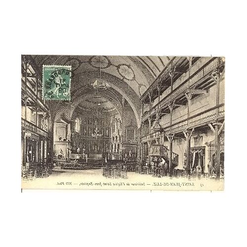 Saint Jean De Luz. Intérieur Eglise St- Jean -Baptiste(Pyrénées Atl) 1909